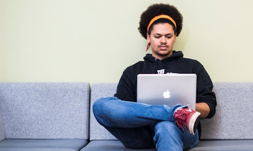 Student on laptop